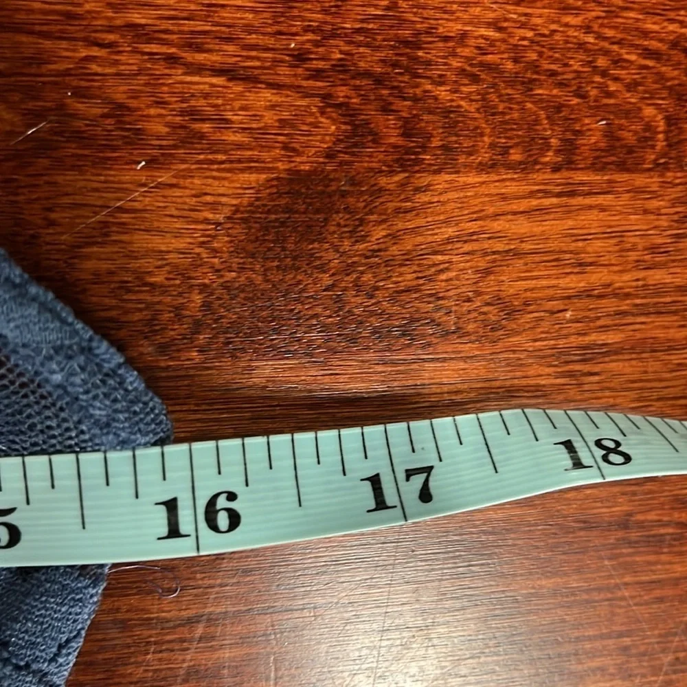 American Rag Cie Womens Dress S Navy Blue Lace Overlay Slip Liner Sleeveless EUC - Picture 10 of 12